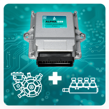 Комплект Alpha D39U 4 цил. ( эл.к-т Alpha D39U / AT12 HP 250 кВт / Alpha 30 2 Ом)