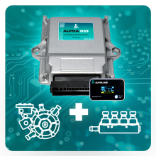 Комплект Alpha D39 PRO 4 цил. ( эл.к-т Alpha D39 PRO / Alpha 135 / Alpha 30 2 Ом )