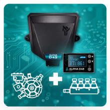 Комплект Alpha D49 PRO 4 цил. ( эл.к-т Alpha D49 PRO / AT12 185 кВт / Alpha 30 2 Ом)