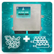 Комплект Alpha AEB 2568D 8 цил. ( эл.к-т Alpha AEB 2568D / AT12 HP 250 кВт / Alpha GM 2х4ц.)