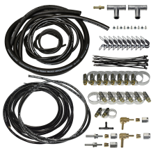 Комплект трубопроводов (пропан) 4 цилиндра с термопластиковой трубкой (2 прямых + 2 угловых фитинга)