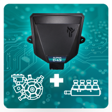 Комплект Alpha D49U PRO 4 цил. ( эл.к-т Alpha D49U PRO / AT12 HP 250 кВт / IG1 2 Ом)