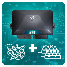 Комплект Alpha D89U 8 цил. ( эл.к-т Alpha D89U / AT13 XP / Alpha 30 2 Ом 2х4ц.)