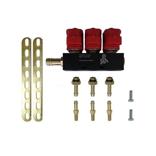 Рампа инжекторная (пропан, метан) ALPHA Type 30, 3 цилиндра (3 Ом)