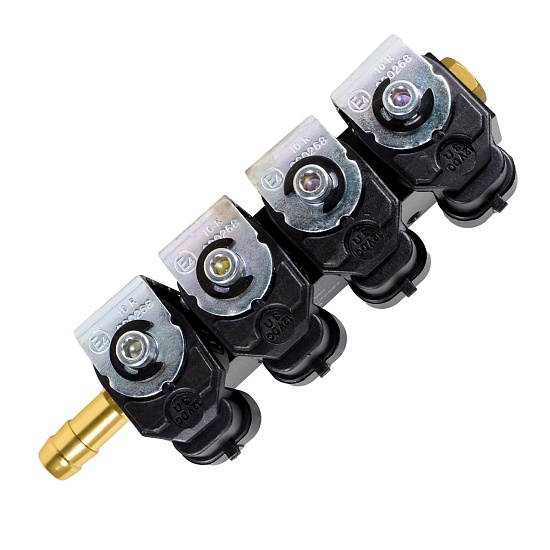 Рампа инжекторная (пропан, метан) ALPHA Type 30, 4 цилиндра (3 Ом)