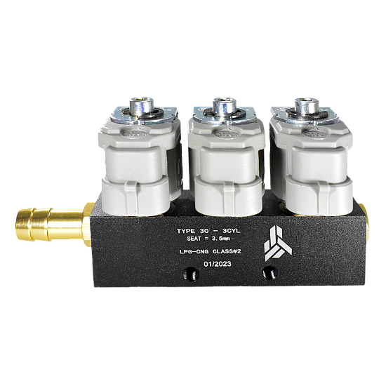 Рампа инжекторная (пропан, метан) ALPHA Type 30, 3 цилиндра (2 Ом)