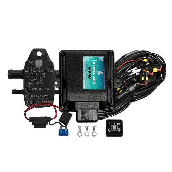 Комплект электроники (пропан, метан) ALPHA AEB MP48, 4 цилиндра (Италия)