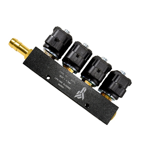 Рампа инжекторная (пропан, метан) ALPHA Type 30, 4 цилиндра (3 Ом)