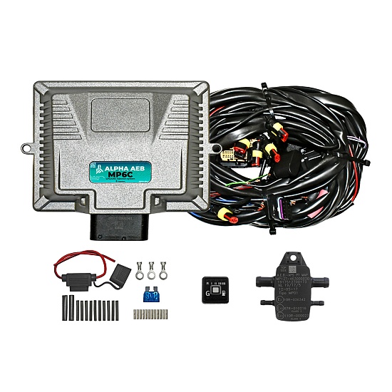 Комплект электроники (пропан, метан) ALPHA AEB MP6C, 6 цилиндров (Италия)