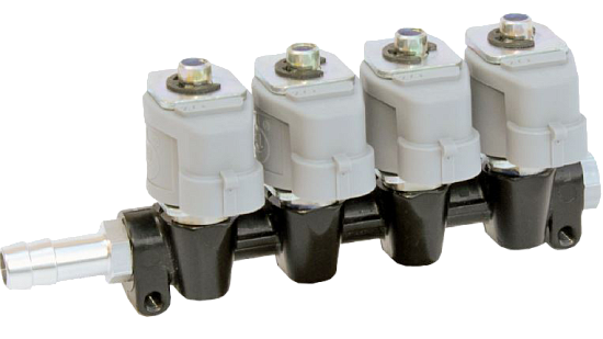 Рампа инжекторная (пропан, метан) Rail IG8 HD ALPHA, 4 цилиндра (2 Ом)