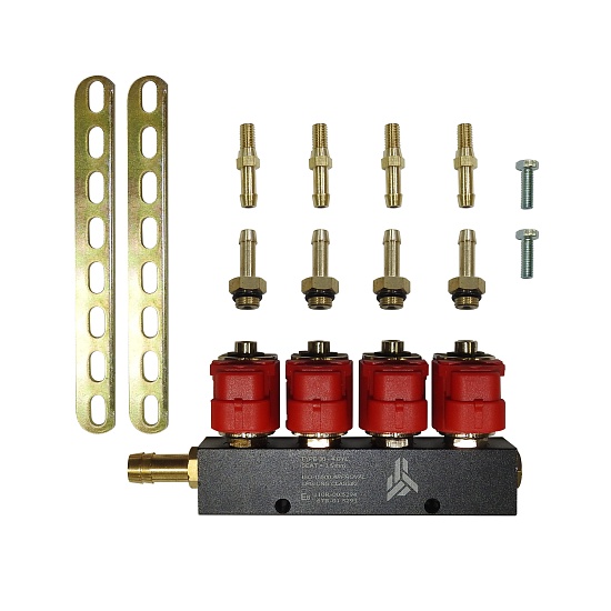 Рампа инжекторная (пропан, метан) ALPHA Type 30, 4 цилиндра (3 Ом)