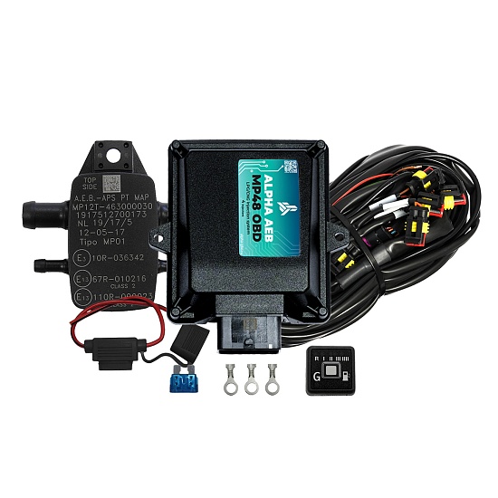 Комплект электроники (пропан, метан) ALPHA AEB MP48 OBD, 4 цилиндра (Италия)