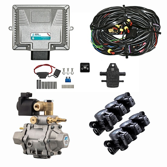 Комплект Alpha AEB  MP6 C 6 цил. ( эл.к-т Alpha AEB MP6 C / AT12 HP 250 кВт / AEB EVO 2х3ц.)