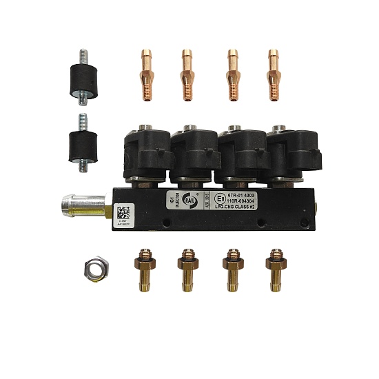 Рампа инжекторная (пропан, метан) Rail IG1, 4 цилиндра (3 Ом)