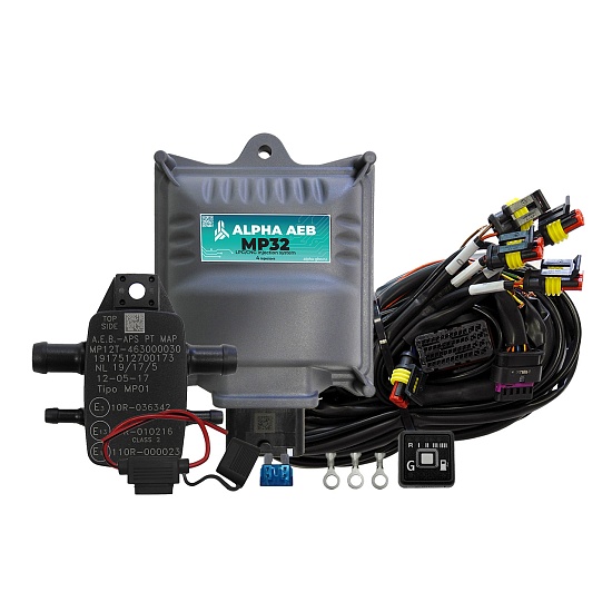 Комплект электроники (пропан, метан) ALPHA AEB MP32, 4 цилиндра (Италия)