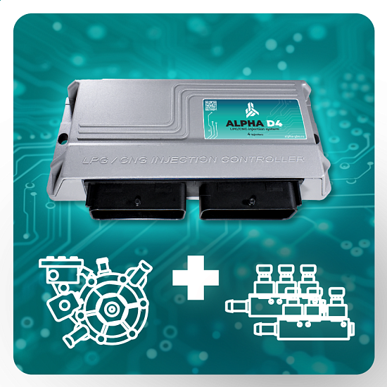 Комплект Alpha D 6 цил. ( эл.к-т Alpha D-6 / AT12 HP 250 кВт / Alpha 30 2 Ом 2х3ц.)